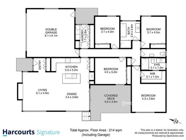 Floorplan of Homely house listing, 4 Oakmont Road, Midway Point TAS 7171