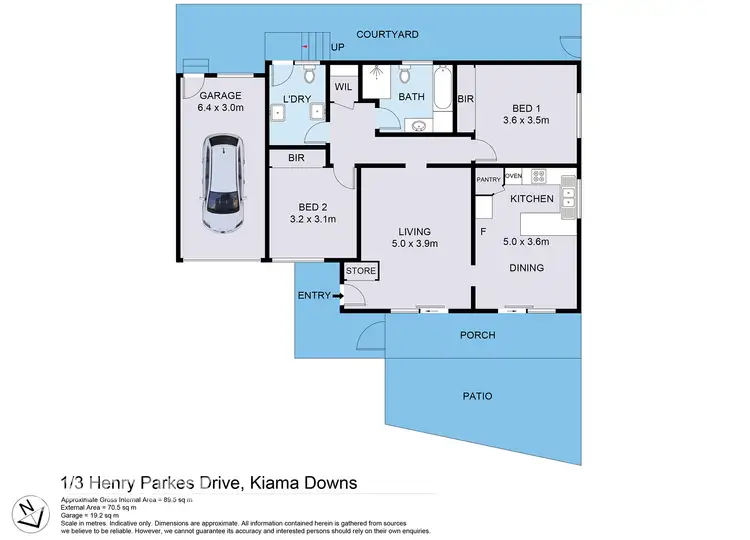 Floorplan of Homely villa listing, 1/3 Henry Parkes Drive, Kiama Downs NSW 2533