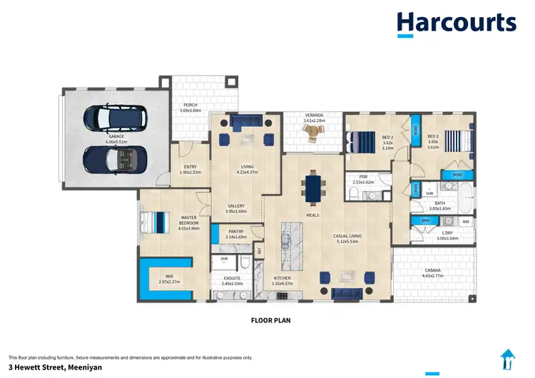 Floorplan of Homely house listing, 3 Hewett Street, Meeniyan VIC 3956