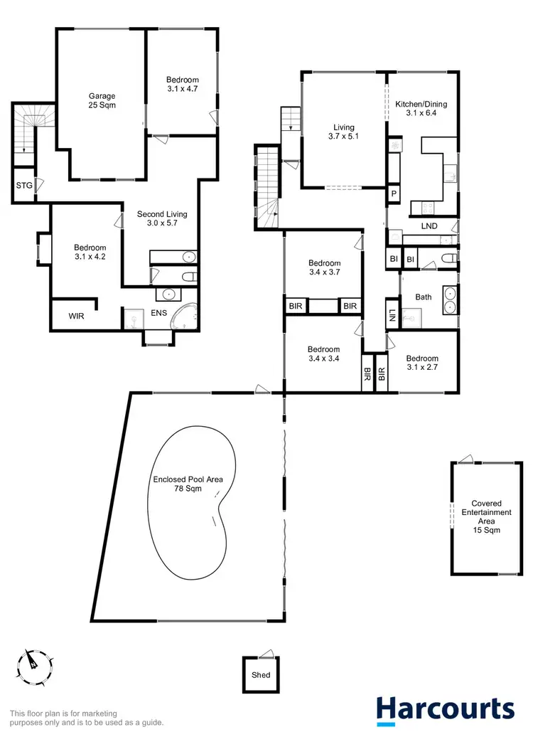 Floorplan of Homely house listing, 6 Vieste Drive, Glenorchy TAS 7010