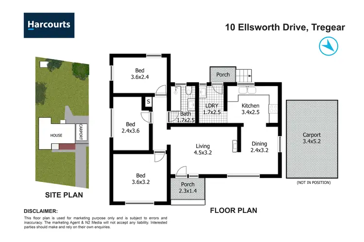 Floorplan of Homely house listing, 10 Ellsworth Drive, Tregear NSW 2770
