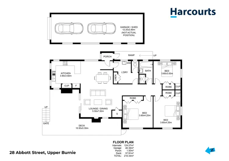 Floorplan of Homely house listing, 28 Abbott Street, Upper Burnie TAS 7320