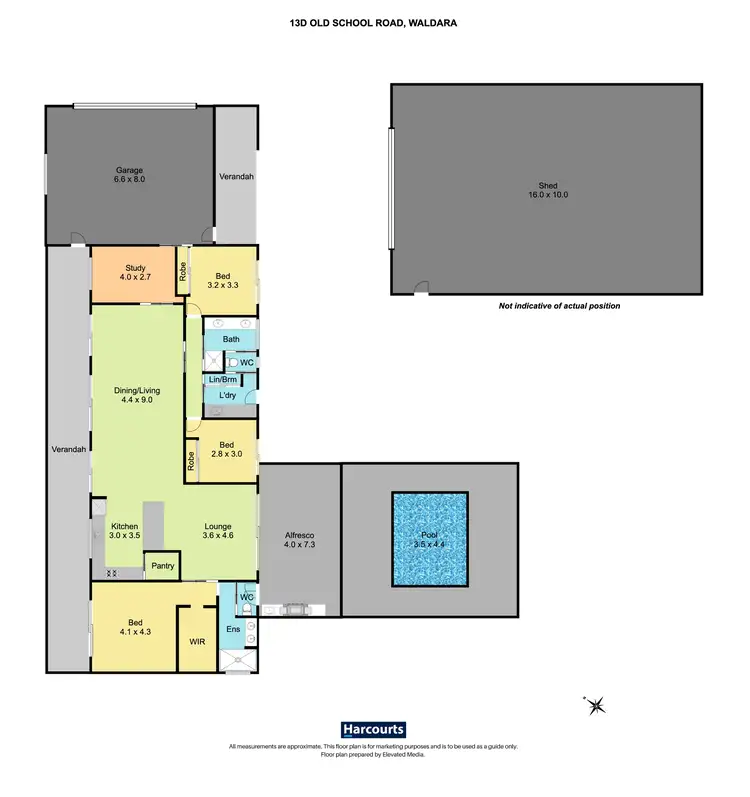 Floorplan of Homely house listing, 13D Old School Road, Waldara VIC 3678