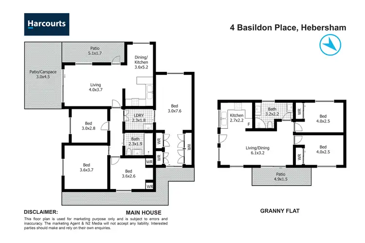 Floorplan of Homely house listing, 4 & 4A Basildon Place, Hebersham NSW 2770