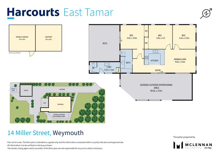 Floorplan of Homely house listing, 14 Miller Street, Weymouth TAS 7252