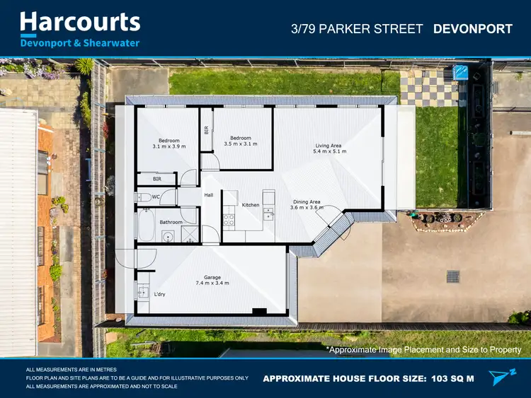 Floorplan of Homely unit listing, 3/79 Parker Street, Devonport TAS 7310