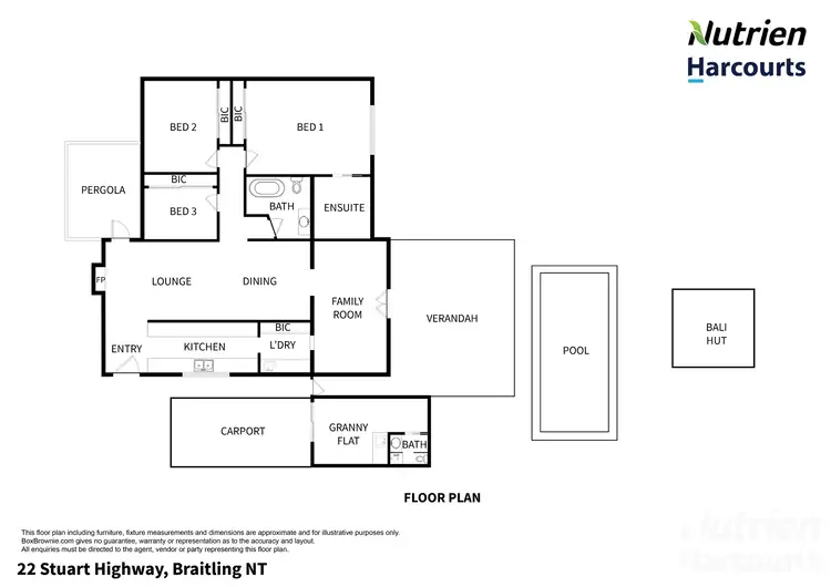 Floorplan of Homely house listing, 22 Stuart Highway, Braitling NT 870