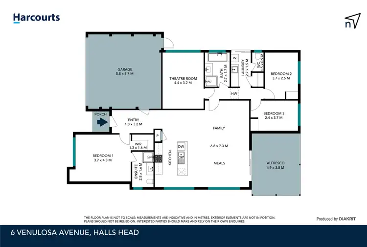 Floorplan of Homely house listing, 6 Venulosa Avenue, Halls Head WA 6210