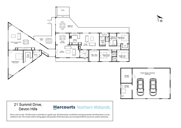 Floorplan of Homely house listing, 21 Summit Drive, Devon Hills TAS 7300