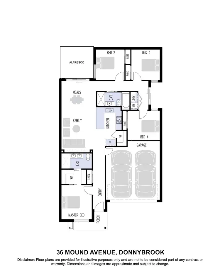 Floorplan of Homely house listing, 36 Mound Avenue, Donnybrook VIC 3064