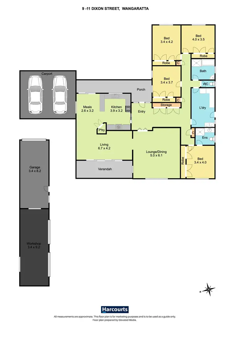 Floorplan of Homely house listing, 9-11 Dixon Street, Wangaratta VIC 3677