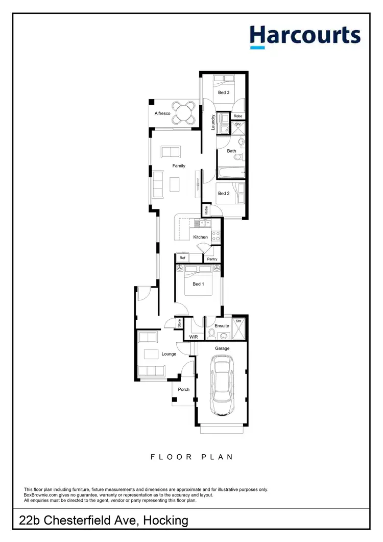 Floorplan of Homely house listing, 22B Chesterfield Avenue, Hocking WA 6065