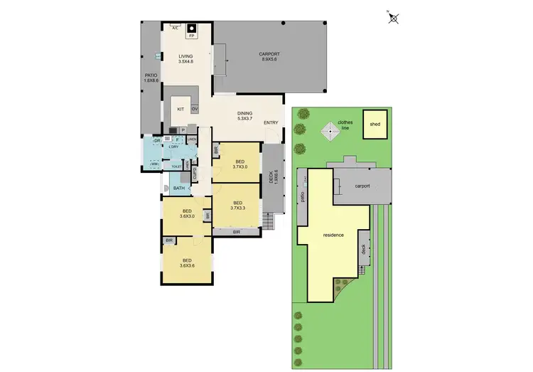 Floorplan of Homely house listing, 8 Centre Avenue, Eildon VIC 3713