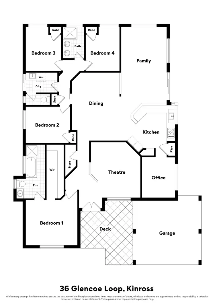 Floorplan of Homely house listing, 36 Glencoe Loop, Kinross WA 6028