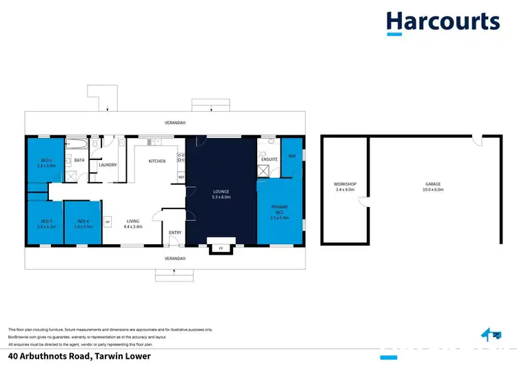 Floorplan of Homely rural property listing, 40 Arbuthnots Road, Tarwin Lower VIC 3956