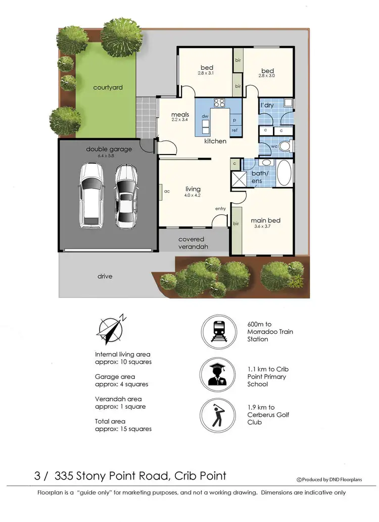Floorplan of Homely unit listing, 3/335 Stony Point Road, Crib Point VIC 3919