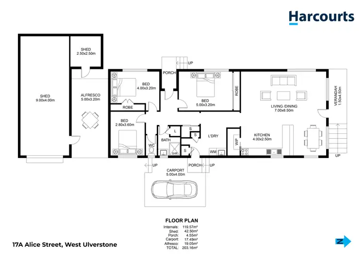 Floorplan of Homely house listing, 17A Alice Street, West Ulverstone TAS 7315