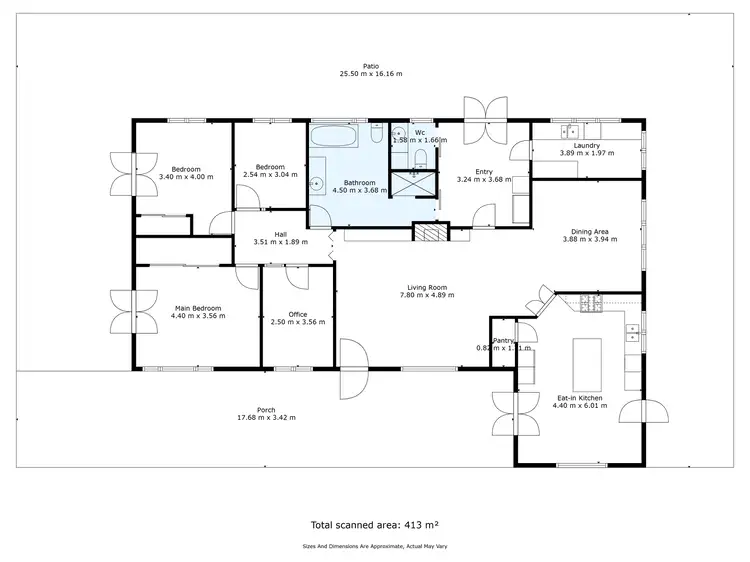 Floorplan of Homely rural property listing, 1596 Four Mile Lane, Little Billabong NSW 2644