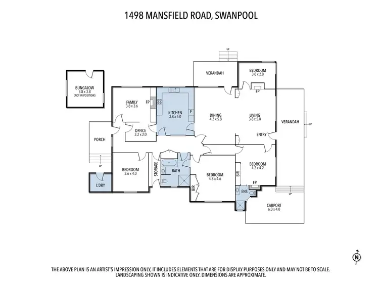 Floorplan of Homely rural property listing, Part 2/1498 Mansfield Road, Swanpool VIC 3673