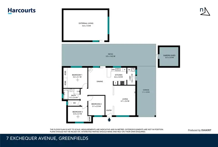 Floorplan of Homely house listing, 7 Exchequer Avenue, Greenfields WA 6210