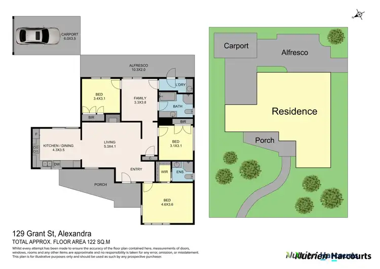Floorplan of Homely house listing, 129 Grant Street, Alexandra VIC 3714