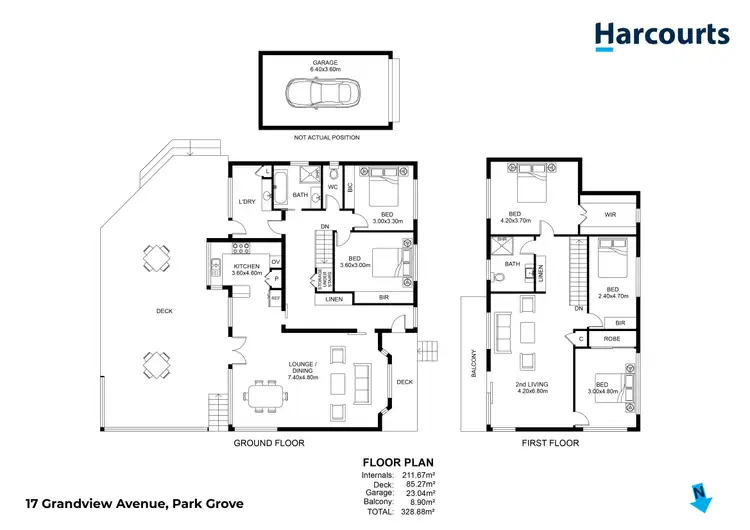 Floorplan of Homely house listing, 17 Grandview Avenue, Park Grove TAS 7320