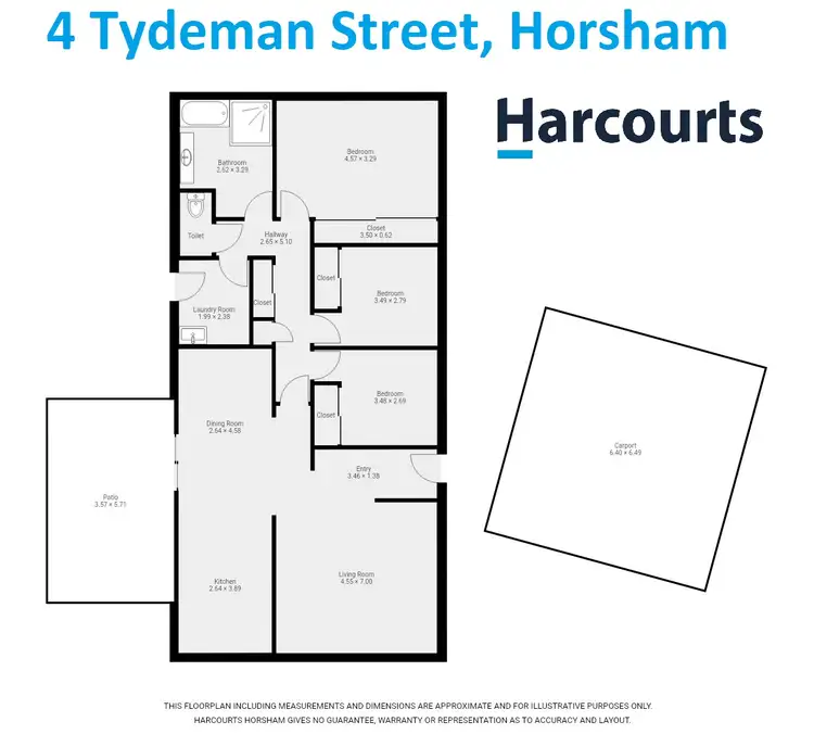Floorplan of Homely house listing, 4 Tydeman Street, Horsham VIC 3400