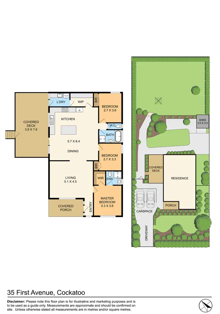 Floorplan of Homely house listing, 35 First Avenue, Cockatoo VIC 3781