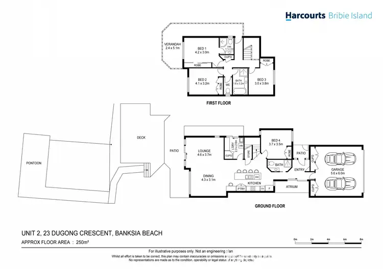 Floorplan of Homely semi-detached listing, 2/23 Dugong Crescent, Banksia Beach QLD 4507