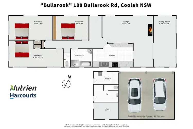 Floorplan of Homely rural property listing, 'Bullarook' 188 Bullarook Rd, Coolah NSW 2843