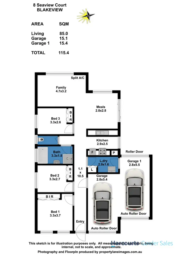 Floorplan of Homely house listing, 8 Seaview Court, Blakeview SA 5114