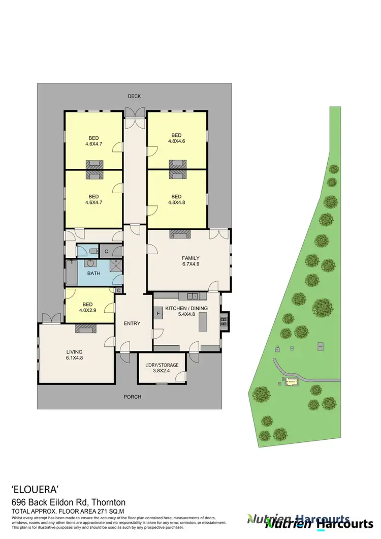 Floorplan of Homely rural property listing, 696 Back Eildon Road, Thornton VIC 3712