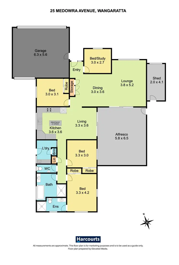 Floorplan of Homely house listing, 25 Medowra Avenue, Wangaratta VIC 3677