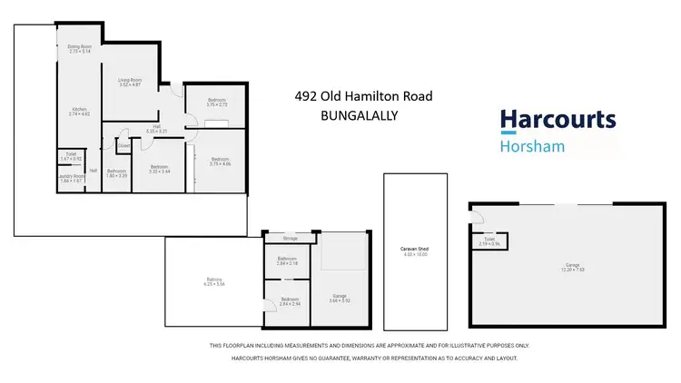 Floorplan of Homely house listing, 492 Old Hamilton Road, Bungalally VIC 3401