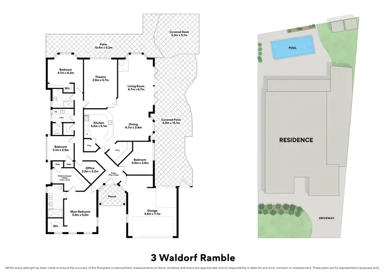Floorplan of Homely house listing, 3 Waldorf Ramble, Currambine WA 6028