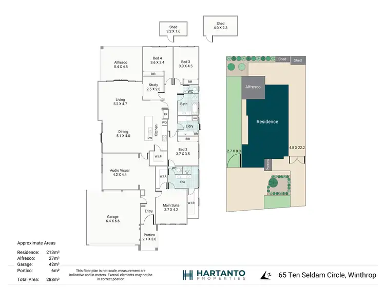 Floorplan of Homely house listing, 65 Ten Seldam Circle, Winthrop WA 6150