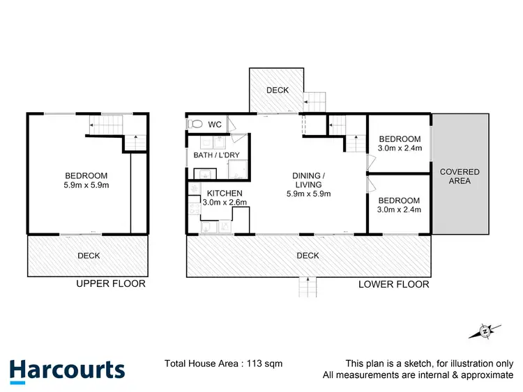 Floorplan of Homely house listing, 4/93 Lowes Road, Garden Island Creek TAS 7112