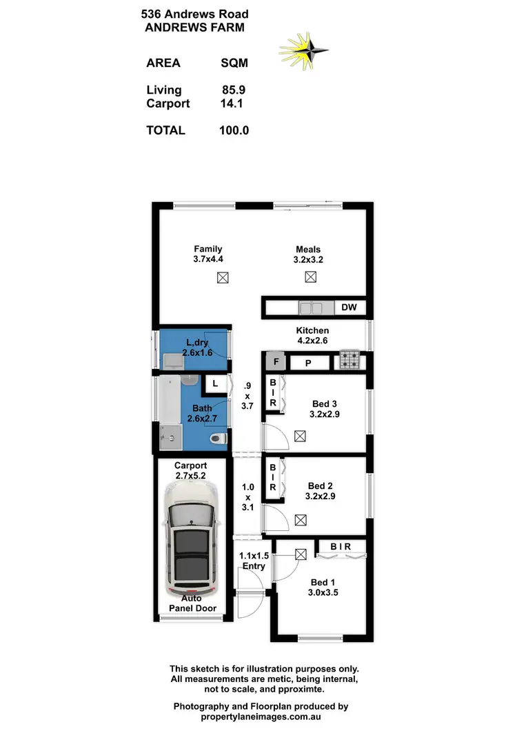 Floorplan of Homely house listing, 536 Andrews Road, Andrews Farm SA 5114