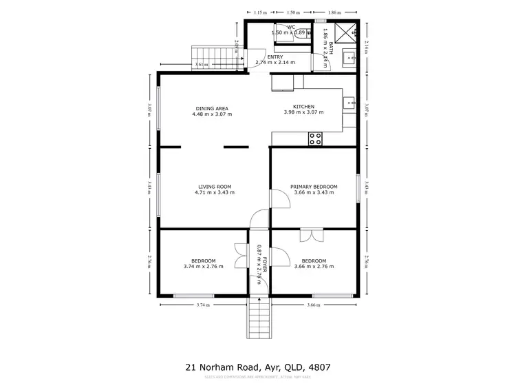 Floorplan of Homely house listing, 21 Norham Road, Ayr QLD 4807
