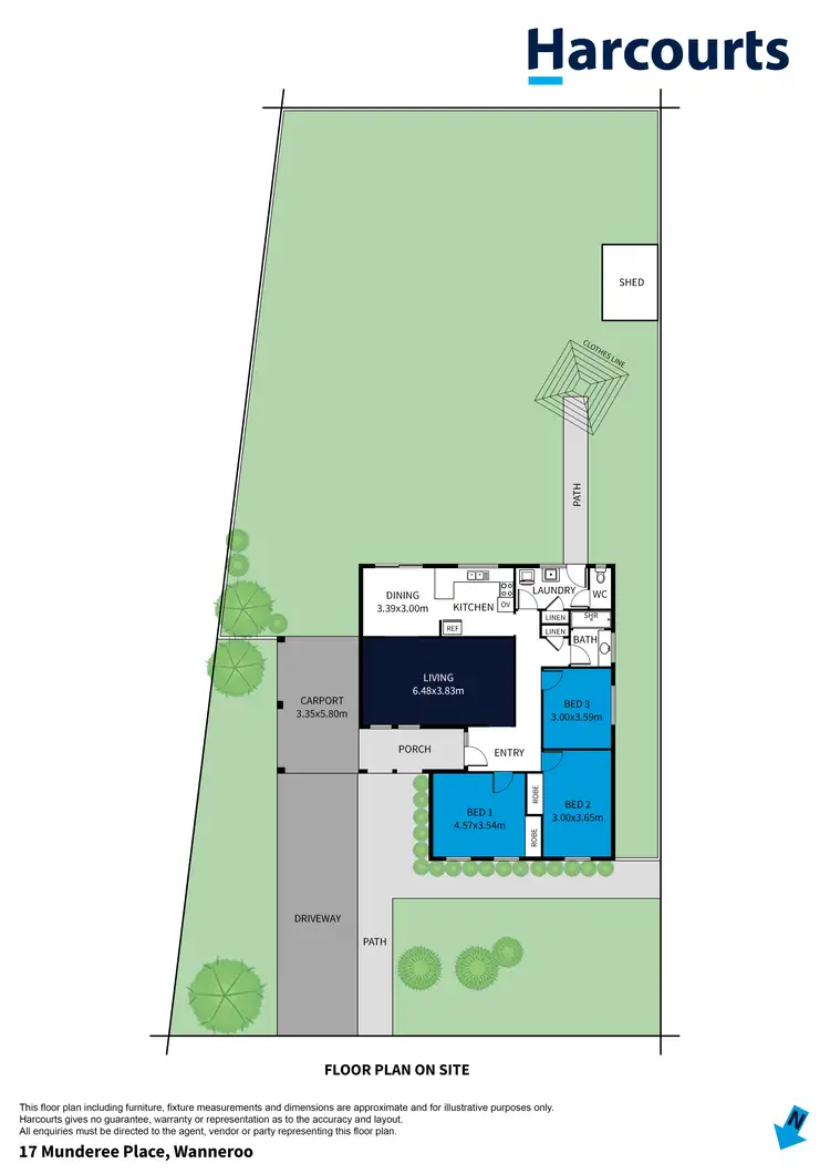 Floorplan of Homely house listing, 17 Munderee Place, Wanneroo WA 6065