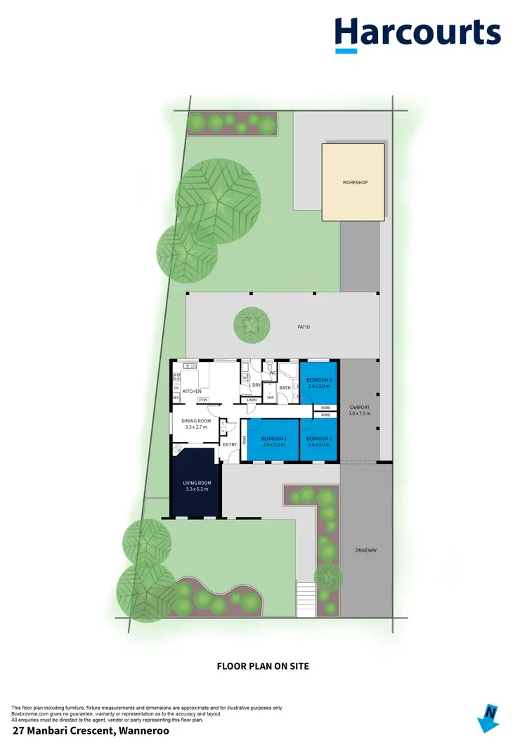 Floorplan of Homely house listing, 27 Manbari Crescent, Wanneroo WA 6065