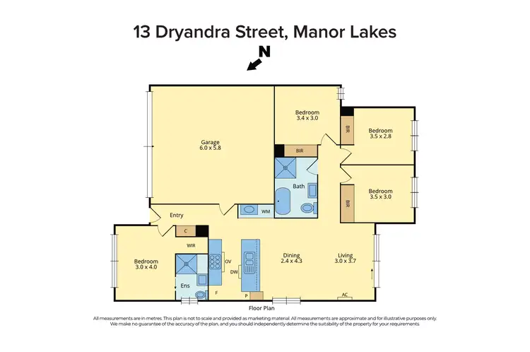 Floorplan of Homely house listing, 13 Dryandra St, Manor Lakes VIC 3024
