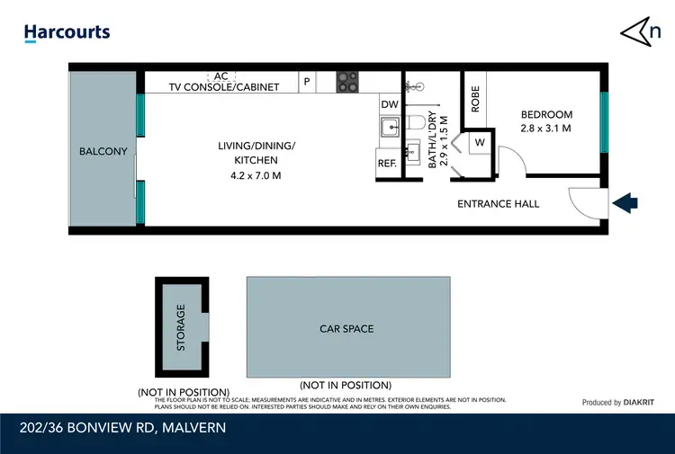 Floorplan of Homely apartment listing, 202/36 Bonview Road, Malvern VIC 3144