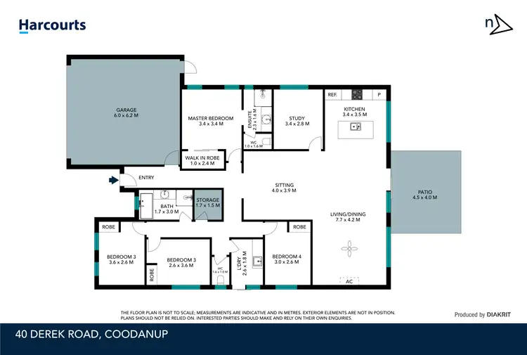 Floorplan of Homely house listing, 40 Derek Road, Coodanup WA 6210