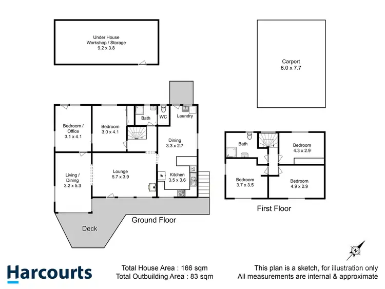 Floorplan of Homely house listing, 4 Emerald Court, Blackmans Bay TAS 7052