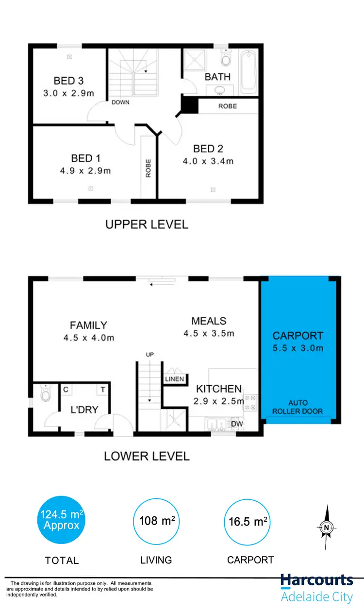 Floorplan of Homely townhouse listing, 1/398 Regency Road, Prospect SA 5082