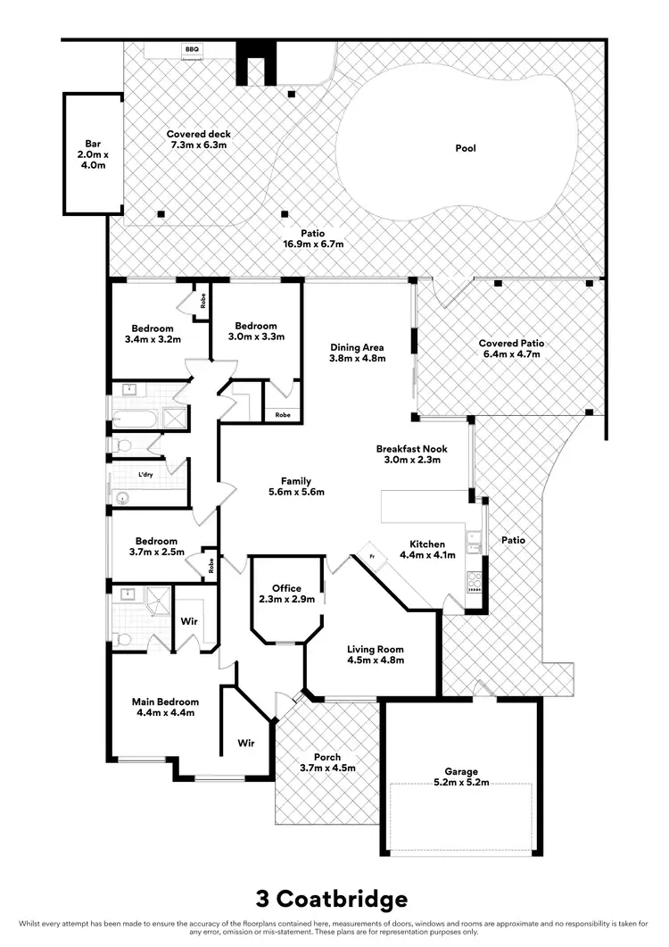 Floorplan of Homely house listing, 3 Coatbridge Circuit, Kinross WA 6028