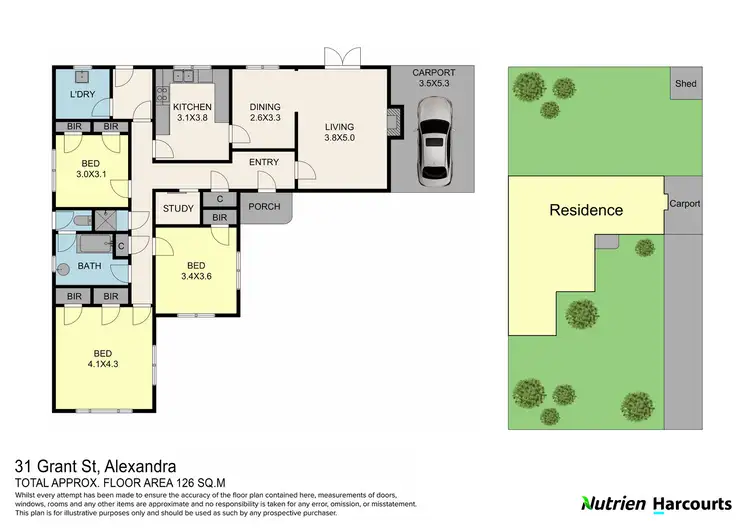 Floorplan of Homely house listing, 31 Grant Street, Alexandra VIC 3714