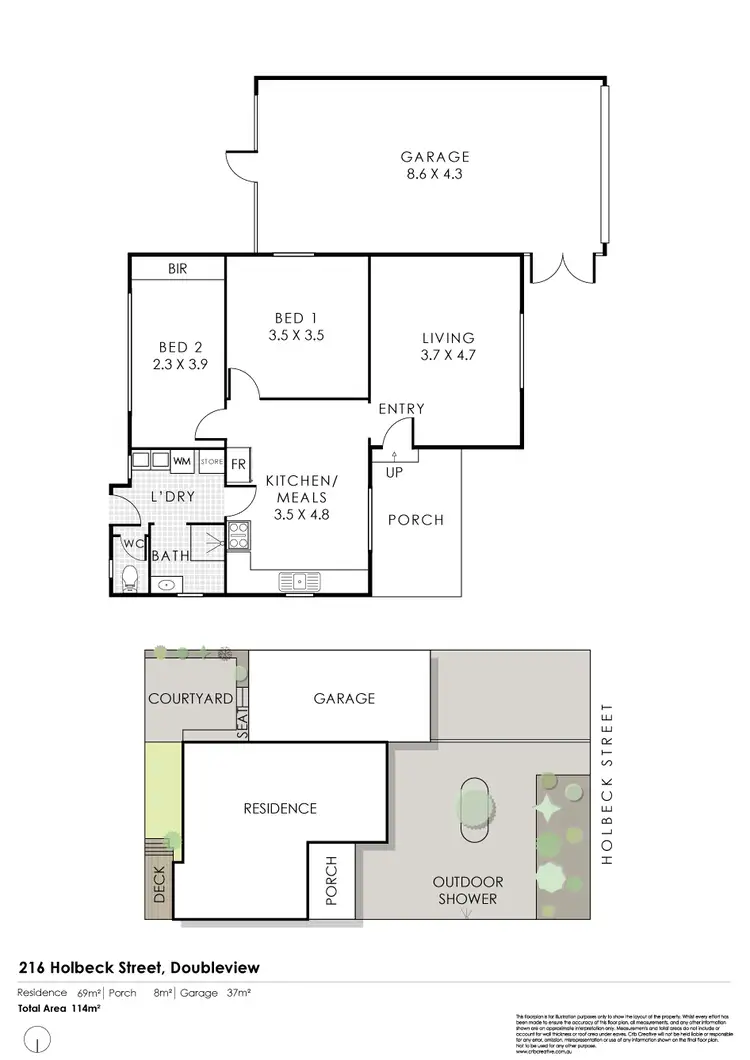 Floorplan of Homely house listing, 216 Holbeck Street, Doubleview WA 6018