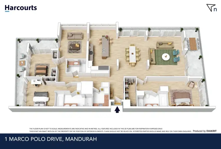 Floorplan of Homely apartment listing, 504/1 Marco Polo Drive, Mandurah WA 6210